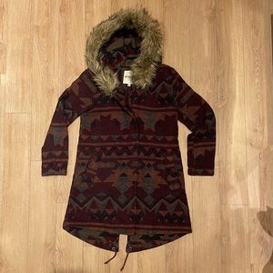Geometric-printed Winter Coat (US XS)